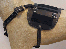 Padded Service Dog Custom Leather Vest and Cape