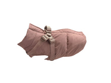 Pink Winter Dog Coat with Integrated Harness – Padded and Waterproof