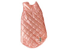 Céline – Rose Gold Padded Dog Coat