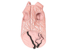 Céline – Rose Gold Padded Dog Coat