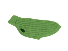 Green Wool Knit Dog Sweater – Soft and Warm Cable Knit
