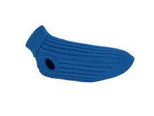 Blue Wool Knit Dog Sweater – Soft and Warm Cable Knit