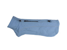 Light Blue Technical Dog Raincoat – Rainproof, Windproof, and Reflective