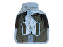 Light Blue Technical Dog Raincoat – Rainproof, Windproof, and Reflective
