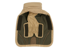 Beige Technical Dog Raincoat – Rainproof, Windproof, and Reflective