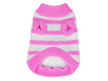 Pullove Dog Sweater – Pink and White