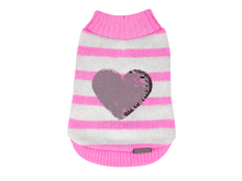 Pullove Dog Sweater – Pink and White