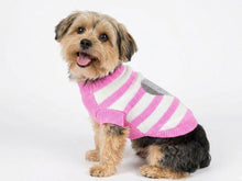 Pullove Dog Sweater – Pink and White