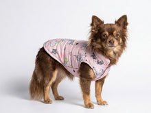 “Unicorn” Dog Coat – Pastel Pink with Rainbow Print