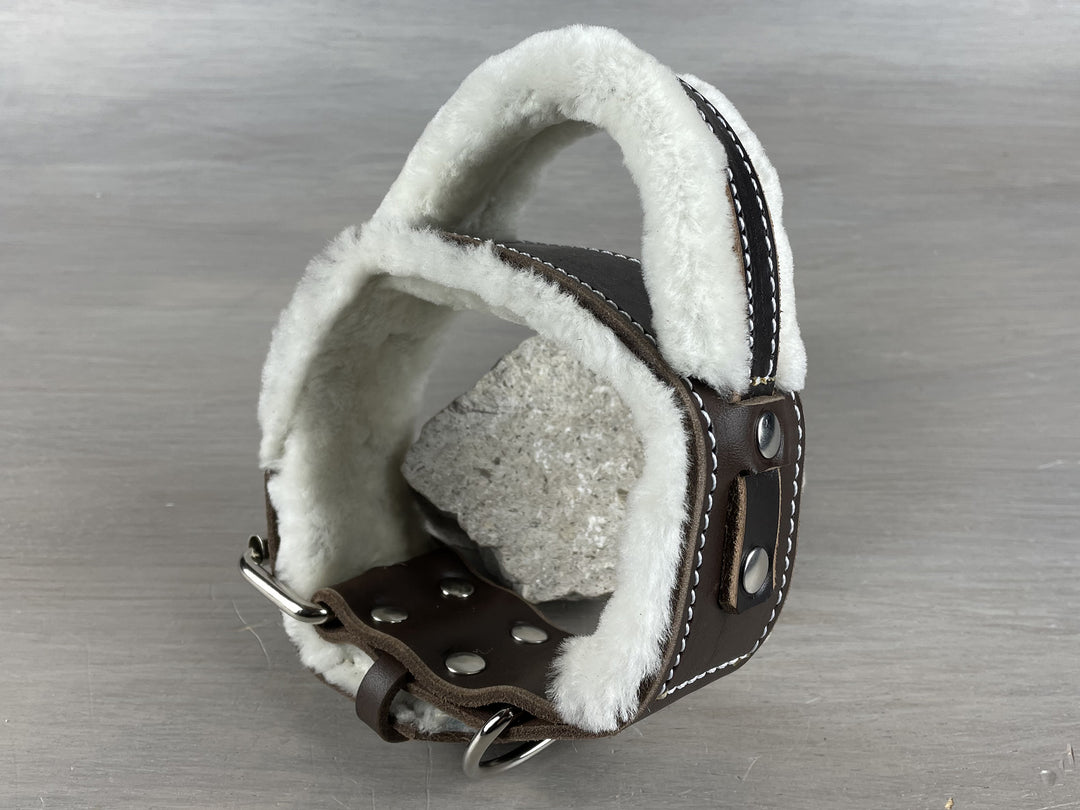 Leather Handle Dog Collar with Extra Fluffy Sheepskin– Yupcollars