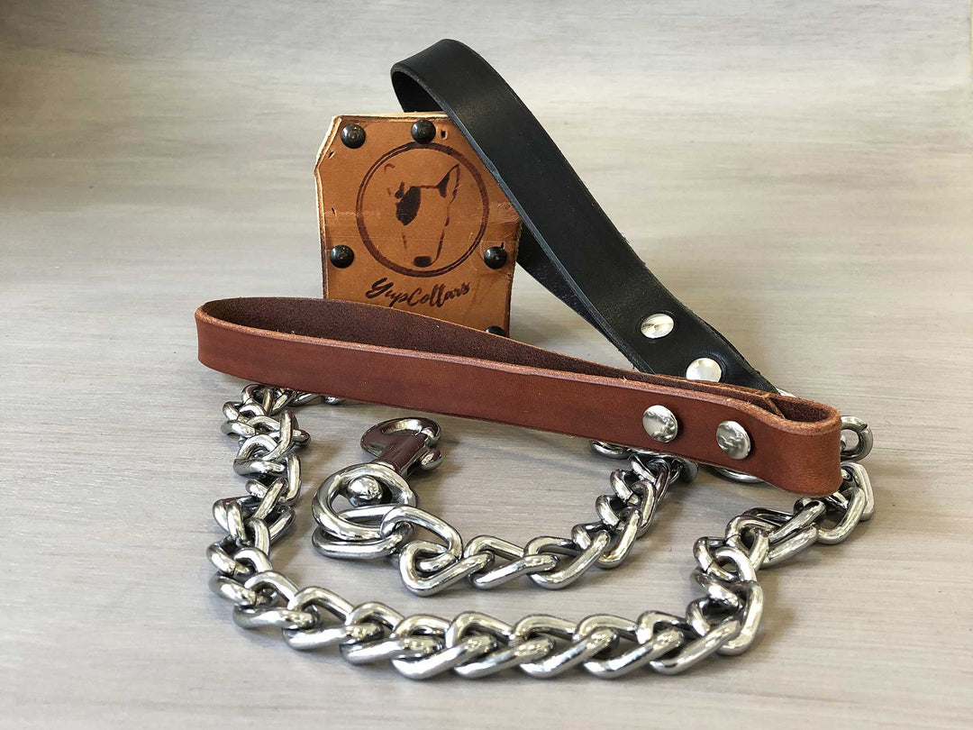 小物 US Exclusive/Leather Chain Link Dogtown Vintage Cross Large Leather Chain Wallet With Lobster Hook